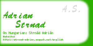 adrian strnad business card